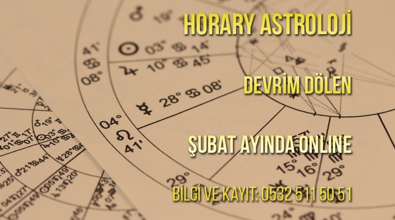 Horary Astroloji Uzmanlık Sınıfı (4 Şubat Perşembe Online)